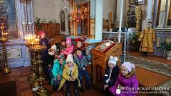 Первая исповедь учащихся первого класса воскресной школы прихода поселка Зельва