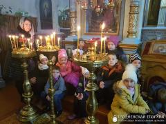 Первая исповедь учащихся первого класса воскресной школы прихода поселка Зельва