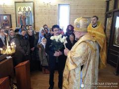 Архиепископ Артемий совершил литургию в малом храме прихода микрорайона Ольшанка
