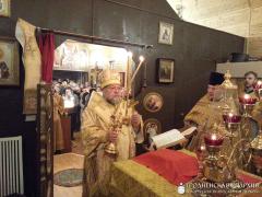 Архиепископ Артемий совершил литургию в малом храме прихода микрорайона Ольшанка