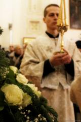 В канун праздника Рождества Христова архиепископ Артемий возглавил всенощное бдение в кафедральном соборе города Гродно