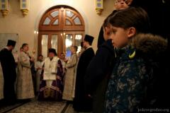 В канун праздника Рождества Христова архиепископ Артемий возглавил всенощное бдение в кафедральном соборе города Гродно