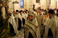 Архиепископ Артемий совершил праздничную вечерню в кафедральном соборе Гродно
