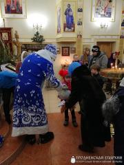 Литургия и финал акции "Дорогою добра" для особенных детей на приходе Мефодия и Кирилла города Волковыска