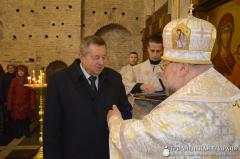 Архиепископ Артемий совершил освящение престола обновленной Коложской церкви