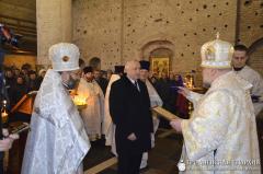 Архиепископ Артемий совершил освящение престола обновленной Коложской церкви