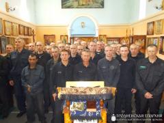 В храме при исправительной колонии №11 г. Волковыска почтили память преподобного Серафима Саровского