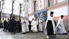 В день Крещения Господня архиепископ Артемий совершил литургию в кафедральном соборе города Гродно