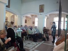 В храме святителя Луки состоялась лекция «Язык как чудо, дарованное нам Богом»