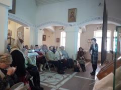 В храме святителя Луки состоялась лекция «Язык как чудо, дарованное нам Богом»