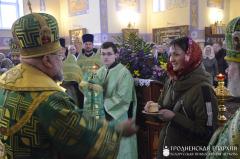 Архиепископ Артемий совершил литургию в малом храме прихода Серафима Жировичского города Гродно