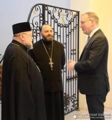 Архиепископ Артемий провел встречу с Послом Чешской Республики в Республике Беларусь