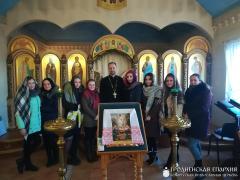 Встреча студентов педагогического факультета на приходе храма Нерукотворного образа Господня деревни Коробчицы