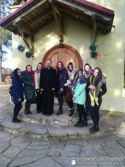 Встреча студентов педагогического факультета на приходе храма Нерукотворного образа Господня деревни Коробчицы