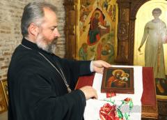 В Свято-Борисо-Глебскую церковь вернулась историческая копия Коложской иконы Пресвятой Богородицы