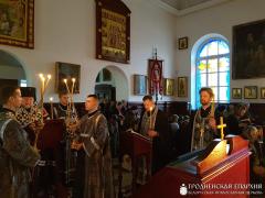 Архиепископ Артемий совершил повечерие с чтением Великого канона в Свято-Владимирской церкви города Гродно