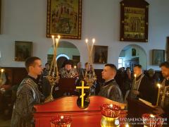 Архиепископ Артемий совершил повечерие с чтением Великого канона в Свято-Владимирской церкви города Гродно