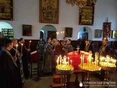 Архиепископ Артемий совершил повечерие с чтением Великого канона в Свято-Владимирской церкви города Гродно