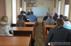 В храме святителя Спиридона города Гродно провели беседу, приуроченную к 180-летию Полоцкого церковного собора 1839 года