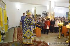 Архиепископ Артемий совершил литургию в храме в честь Благовещения Пресвятой Богородицы города Волковыска