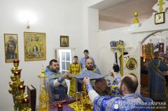 Архиепископ Артемий совершил литургию в храме в честь Благовещения Пресвятой Богородицы города Волковыска