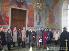 Участники семинара «Развитие производственной и социально-культурной сферы Берестовицкого района» посетили храм деревни Олекшицы