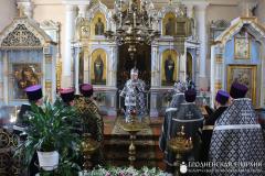 Архиепископ Артемий совершил Литургию Преждеосвященных Даров в храме поселка Зельва