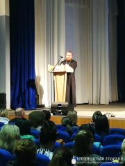 Клирик кафедрального собора Волковыска принял участие в районном родительском собрании