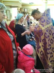 Соборование «особенных детей» на приходе Мефодия и Кирилла города Волковыска