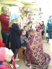 Соборование «особенных детей» на приходе Мефодия и Кирилла города Волковыска