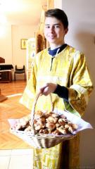 К празднику Благовещения Пресвятой Богородицы учителя и воспитанники приходской школы Покровского собора приготовили вкусные поздравления