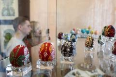 У адкрыцці выставы "Велікоднае сугучча. Дэкаратыўна-прыкладное мастацтва беларуска-літоўскага памежжа" ўзяў удзел настаяцель і моладзевы хор Пакроўскага сабора