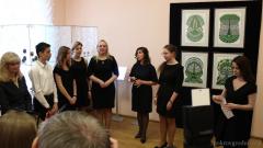 У адкрыцці выставы "Велікоднае сугучча. Дэкаратыўна-прыкладное мастацтва беларуска-літоўскага памежжа" ўзяў удзел настаяцель і моладзевы хор Пакроўскага сабора