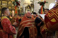 Пасхальная вечерня в кафедральном соборе города Гродно