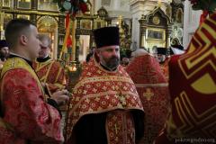 Пасхальная вечерня в кафедральном соборе города Гродно