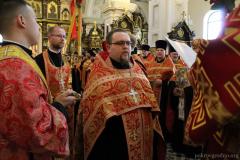 Пасхальная вечерня в кафедральном соборе города Гродно