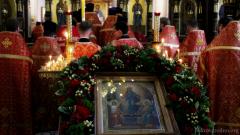 Пасхальная вечерня в кафедральном соборе города Гродно