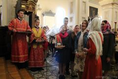 Пасхальная вечерня в кафедральном соборе города Гродно