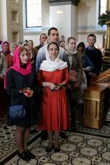 Пасхальная вечерня в кафедральном соборе города Гродно