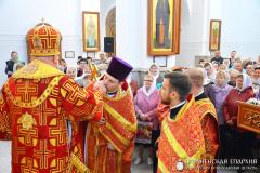 Архиепископ Артемий совершил литургию в храме в честь Собора Всех Белорусских Святых города Гродно