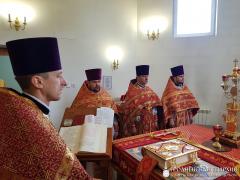 В храме деревни Гущицы состоялось соборное богослужение Скидельского благочиния