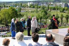 Представители прихода поселка Зельва в торжественном митинге, посвященном Дню победы
