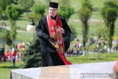 Представители прихода поселка Зельва в торжественном митинге, посвященном Дню победы