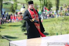 Представители прихода поселка Зельва в торжественном митинге, посвященном Дню победы