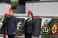Представители прихода поселка Зельва в торжественном митинге, посвященном Дню победы