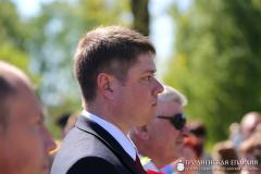 Представители прихода поселка Зельва в торжественном митинге, посвященном Дню победы