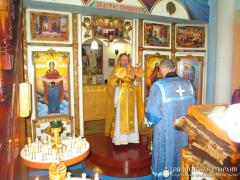 В храме прп. Серафима Саровского при исправительной колонии №11 г. Волковыска была совершена Божественная литургия