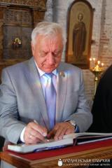 Михаил Мясникович посетил Борисо-Глебский храм на Коложе