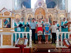 Праздничный концерт в храме деревни Деречин