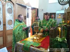 Соборное богослужение духовенства Волковысского благочиния в храме деревни Изабелин